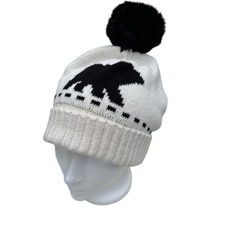 Adirondack Bear Slouchy with Pom Hat