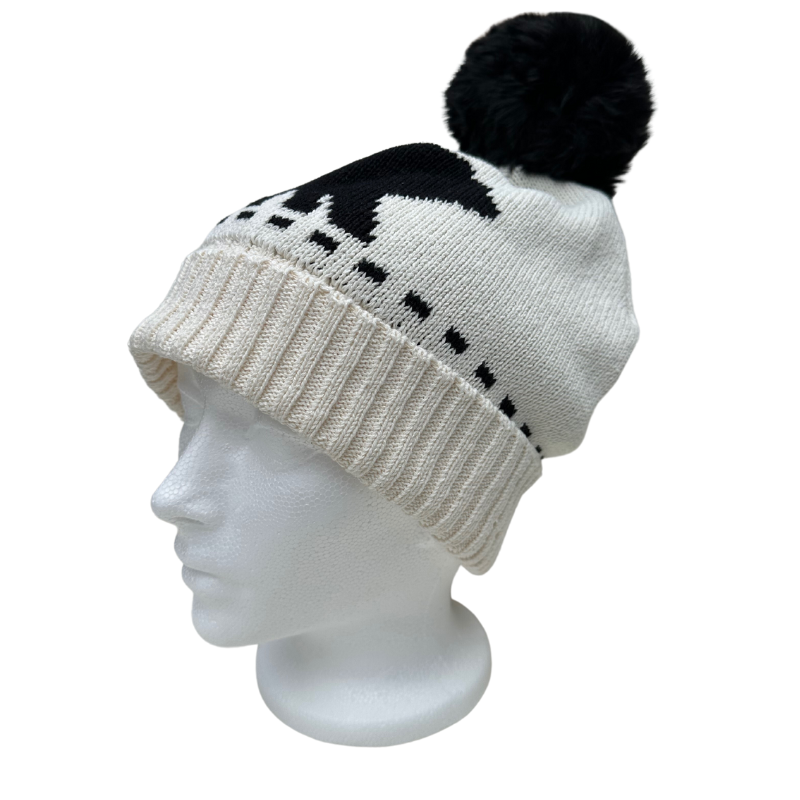 Adirondack Bear Slouchy with Pom Hat