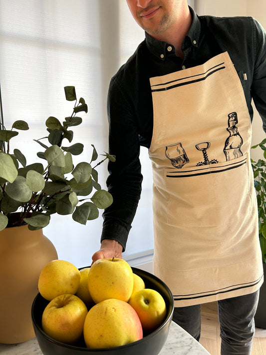 Wine Lovers Wine Pairing Apron (Original Design)
