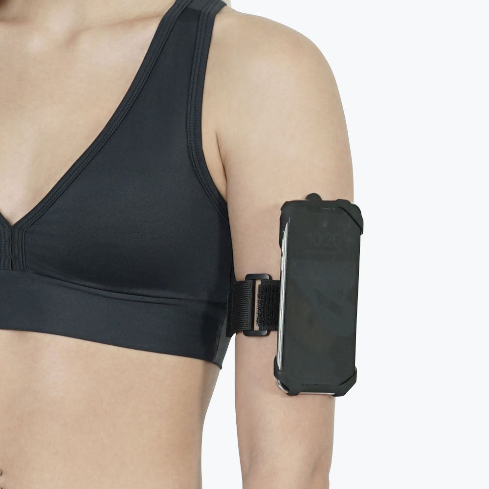 Cell Phone Armband and Lanyard - Black