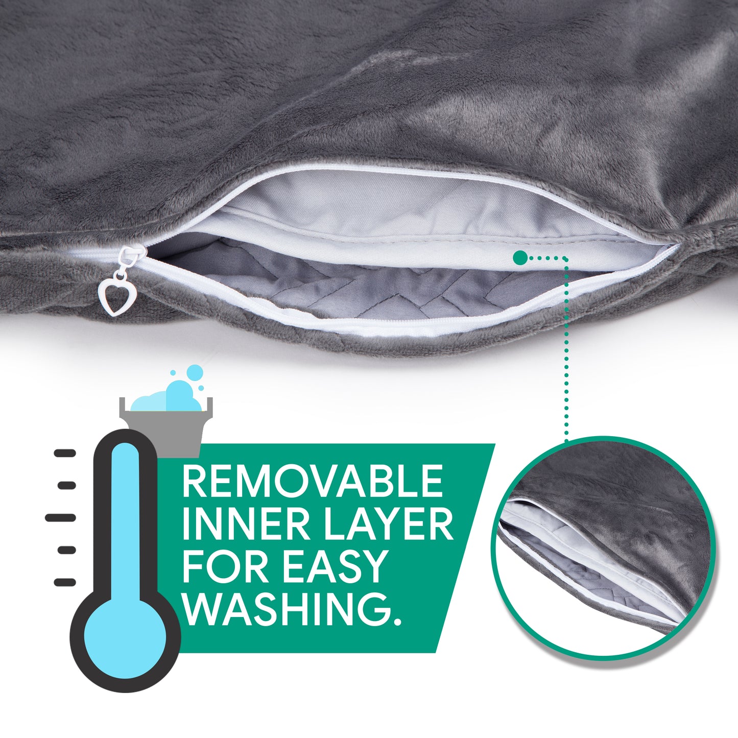 The Hush Classic Weighted Blanket with Duvet Cover