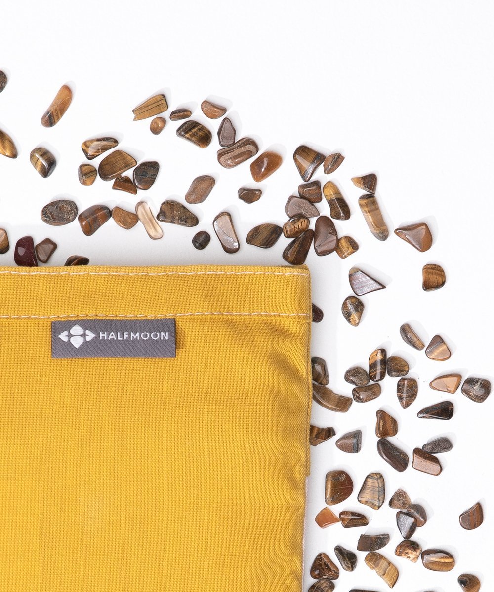 Crystal Collection Cotton Eye Pillow - Tiger's Eye_Yoga Accessories_Toronto_Canada
