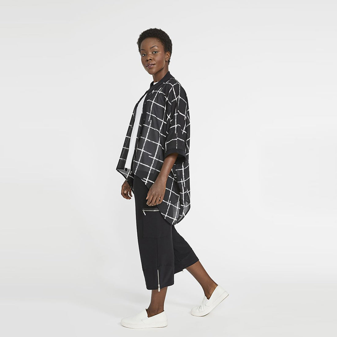 Whisper Boxy Shirt, Pattern, Sympli Clothing, Made in Canada