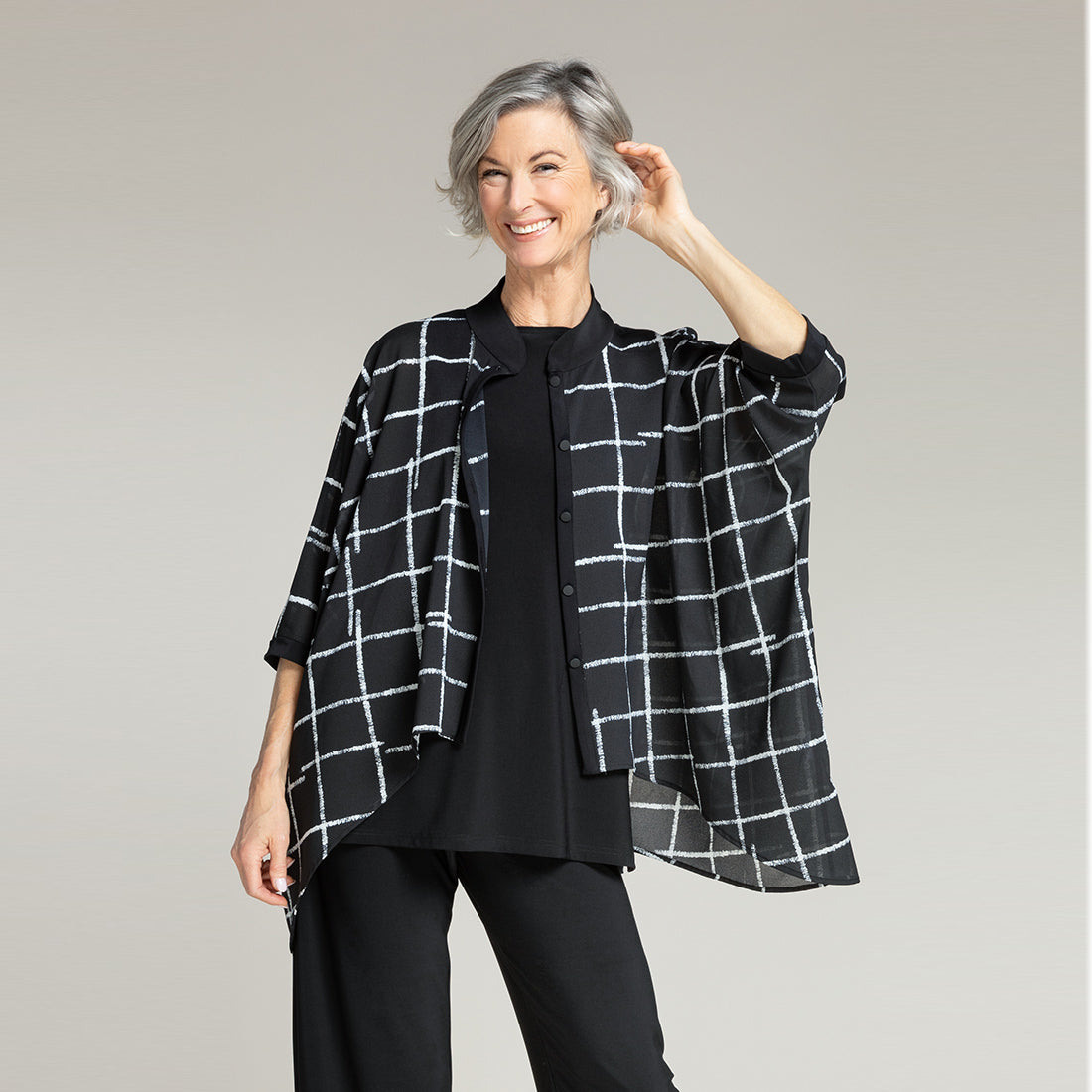 Whisper Boxy Shirt, Pattern, Sympli Clothing, Made in Canada