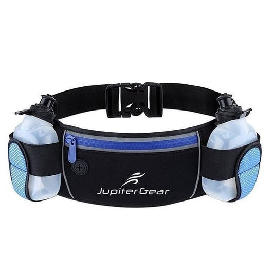Blue with Black Running Hydration Belt Waist Bag