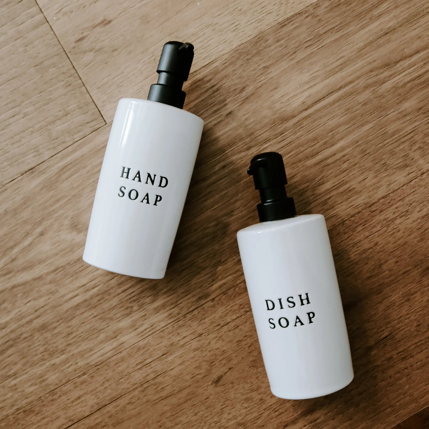 15oz White Stoneware Hand Soap Dispenser