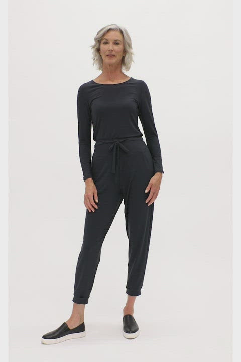 Zest Slim T, Long Sleeve - Black - Sympli Clothing Canada