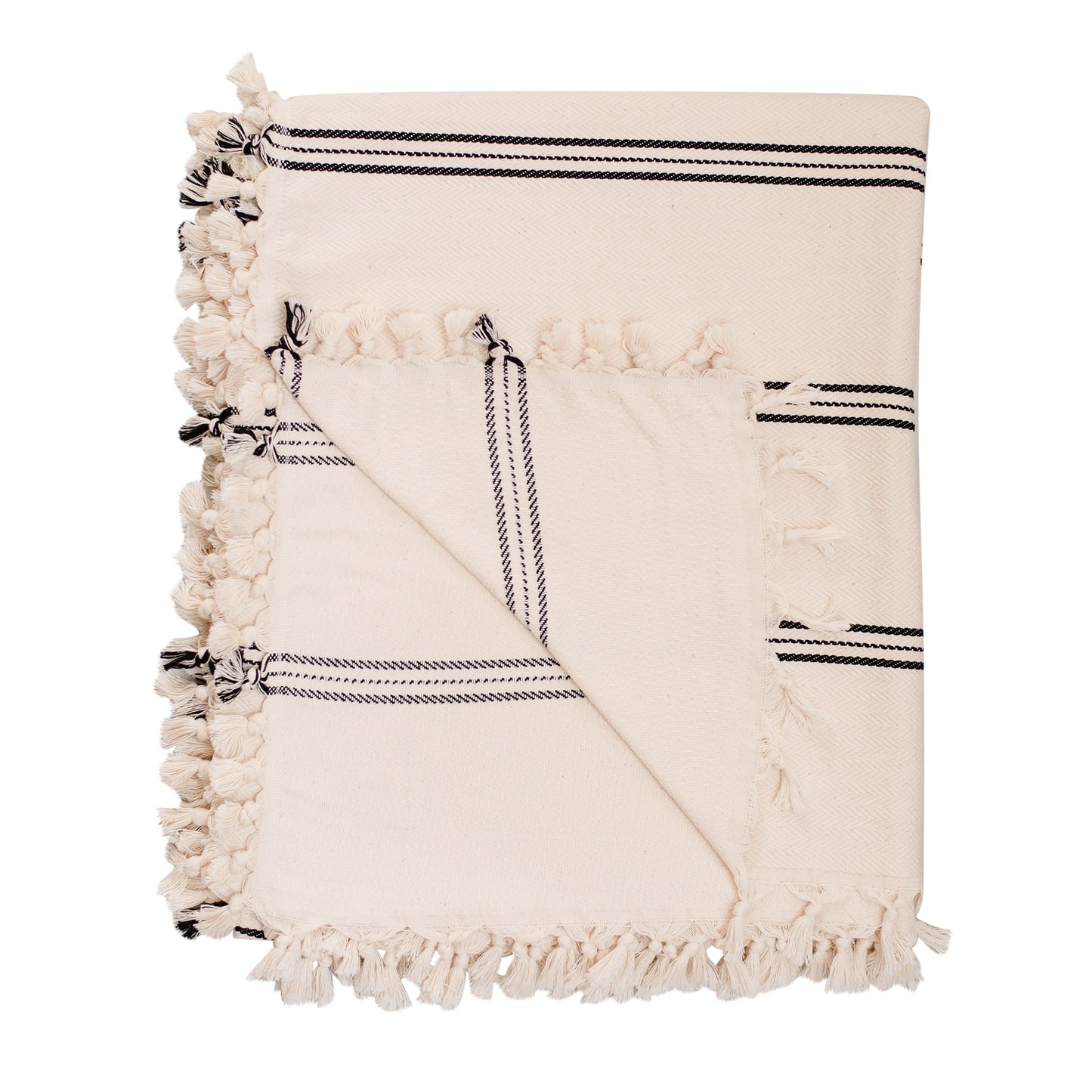 Taylor Turkish Throw Blanket - Three Stripe - by Sweet Water Decor