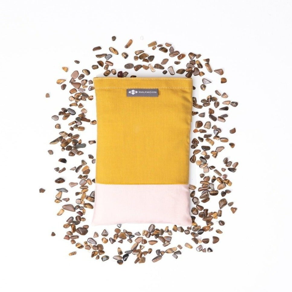 Crystal Collection Cotton Eye Pillow - Tiger's Eye_Yoga Accessories_Toronto_Canada