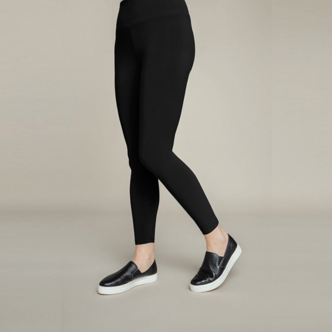 Sympli - Nu Yoke Legging - Made in Canada - Black - Comfortable