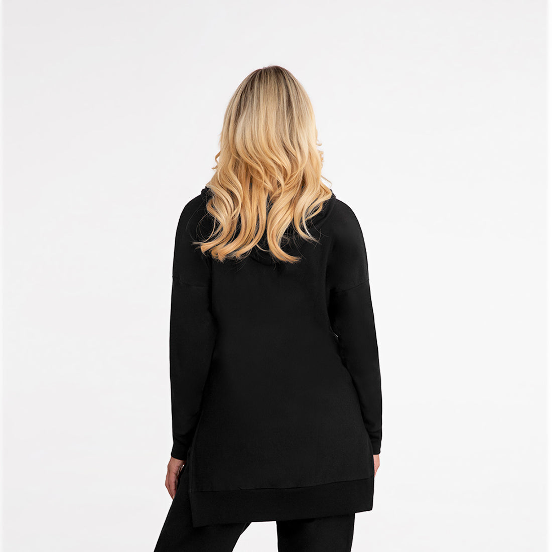 Bamboo Fleece Hoodie, Black, Sympli, Canada