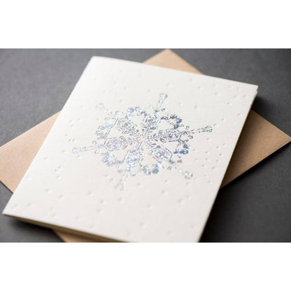 Snowflakes Holographic Foil Card