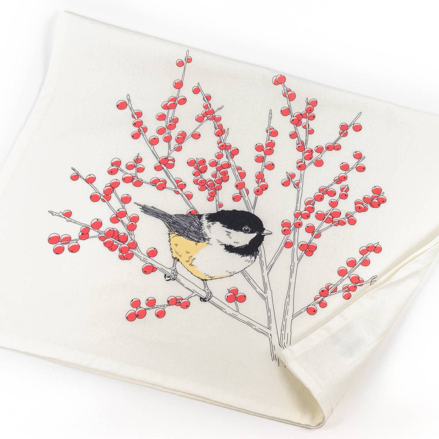 Black-capped Chickadee Tea Towel - West Coast Birds