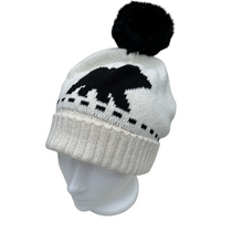 Load image into Gallery viewer, Adirondack Bear Slouchy with Pom Hat
