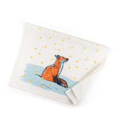 Magical Fox Holiday Tea Towel