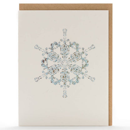 Snowflakes Holographic Foil Card