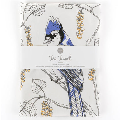 Blue Jay Tea Towel - West Coast Birds