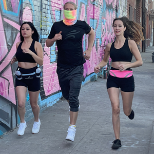 Black Water Resistant Sport Waist Belt