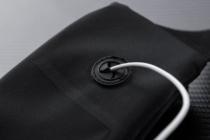 Black Water Resistant Sport Waist Belt