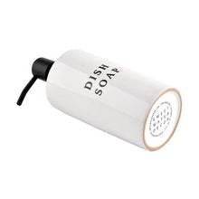 Load image into Gallery viewer, 15oz White Stoneware Dish Soap Dispenser
