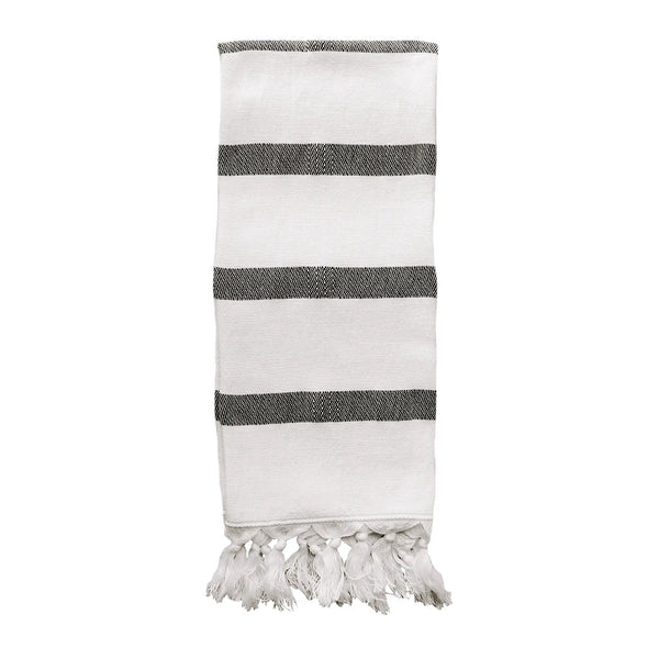 Turkish Cotton + Bamboo Hand Towel - Single Stripe