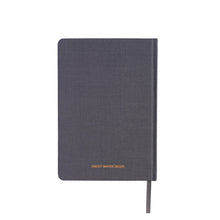 Load image into Gallery viewer, Dream. Plan. Do. Grey and Rose Gold Fabric Journal
