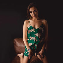 Load image into Gallery viewer, Zola Tiger Print Satin Camisole by Averie Sleep
