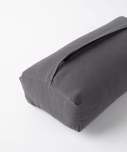Load image into Gallery viewer, Essential Cotton Mini Prana Bolster - Charcoal_Yoga_Toronto_Canada
