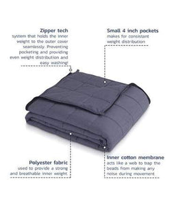 The Hush Classic Weighted Blanket with Duvet Cover
