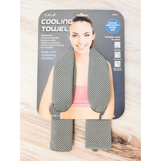 Cooling Towel (GREY) - GEL BEADS EYE MASK / BODY WRAP