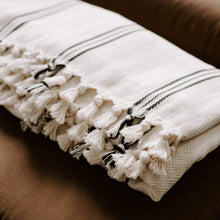 Load image into Gallery viewer, Taylor Turkish Throw Blanket - Three Stripe - by Sweet Water Decor
