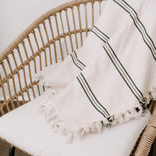 Load image into Gallery viewer, Taylor Turkish Throw Blanket - Three Stripe - by Sweet Water Decor
