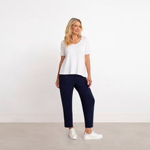 Load image into Gallery viewer, Bamboo Scoop Neck T, Short Sleeve, White, Sympli, Made in Canada
