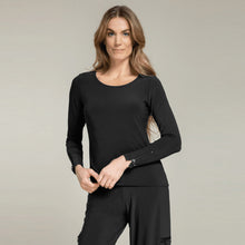 Load image into Gallery viewer, Zest Slim T, Long Sleeve - Black - Sympli Clothing Canada
