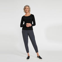 Load image into Gallery viewer, Zest Slim T, Long Sleeve - Black - Sympli Clothing Canada
